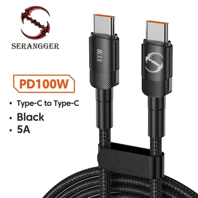 100W 1m/2m/0.5m 타입 C to 타입 C 케이블 PD 3.0 고속 충전 USB C to 타입 C 아이폰 15 맥북 삼성 샤오미용